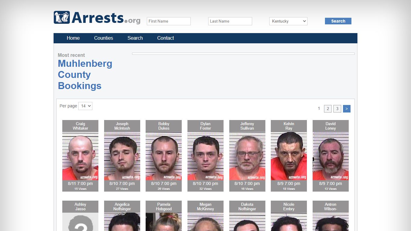 Muhlenberg County Arrests and Inmate Search